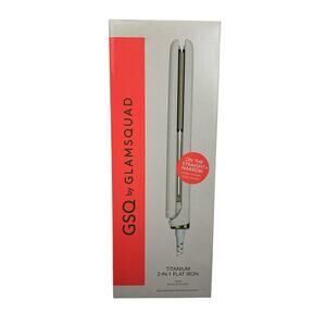 GSQ By Glamsquad, Titanium 2-IN-1 Flat Iron FREE SHIPPING New